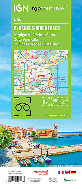 IGN - PYRENEES-ORIENTALES D66 TOP TOURISME 100 IGN