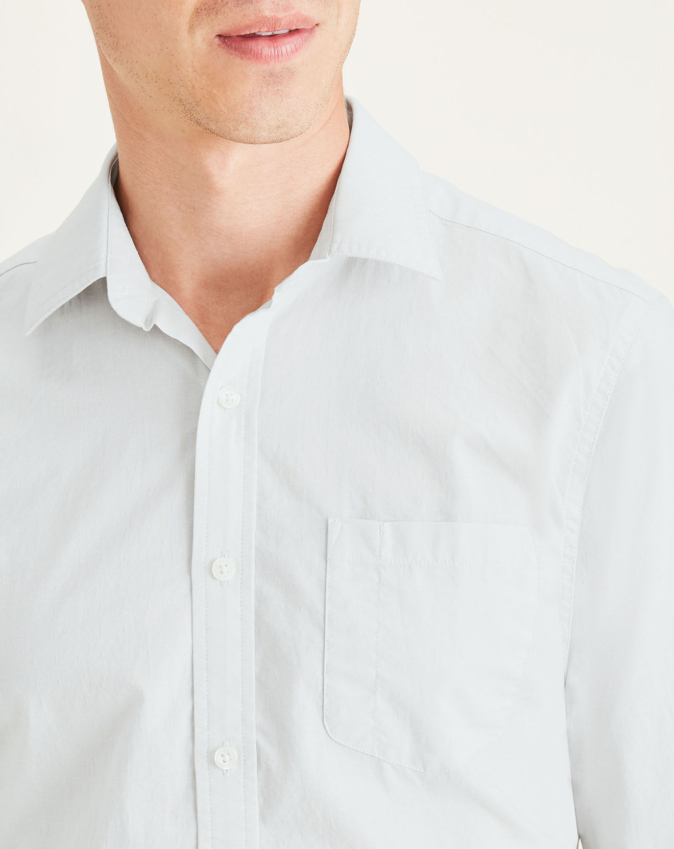 Dockers Chemise Slim Alpha Icon imprimée greige