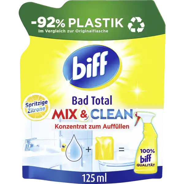 Bad Total Mix & Clean Konzentrat Spritzige Zitrone Nachfüllbeutel