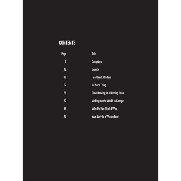 Hal Leonard Guitar Play-Along John Mayer