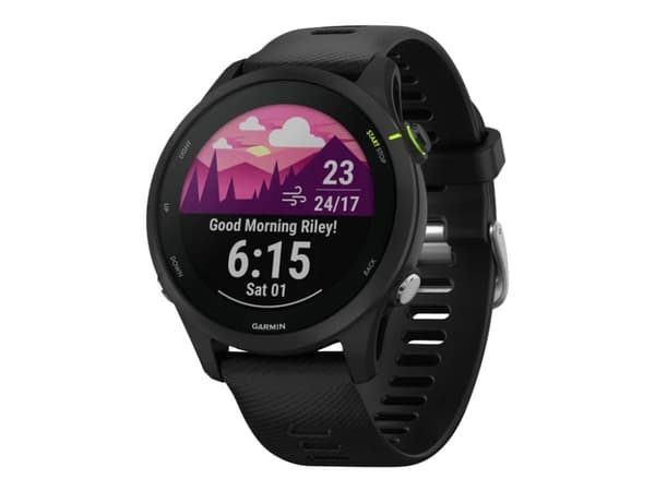 Garmin Forerunner 255 Music - 46 mm - sportsur med stropp - silikon - håndleddstørrelse: 130-205 mm - display 1.3
