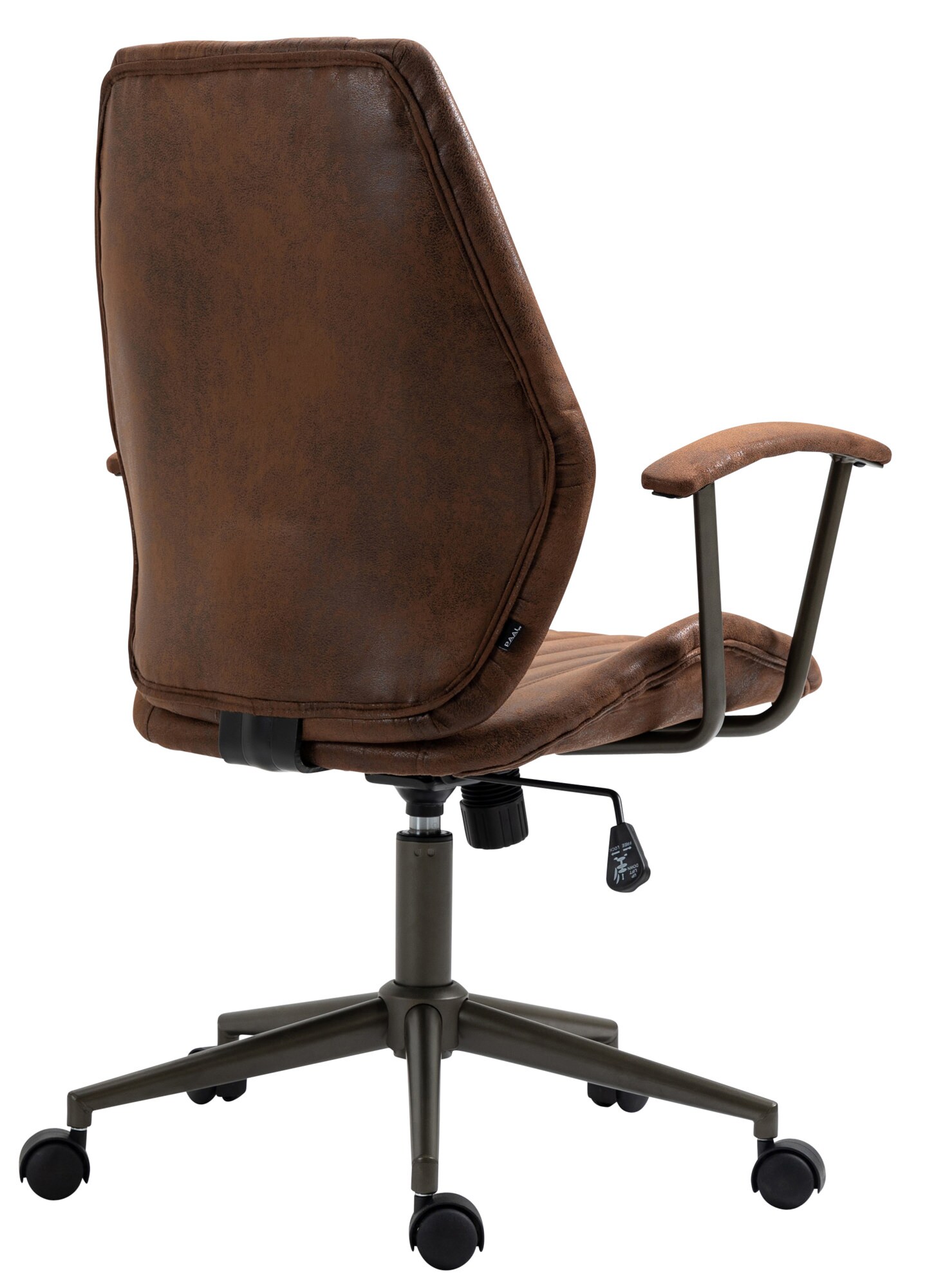 CLP Bürostuhl Nampa Im Industrial Design I Gesteppter Schreibtischstuhl Mit Wippfunktion Und Stufenloser Höhenverstellung