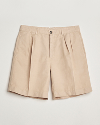 Incotex Pleated Chinolino Shorts Beige
