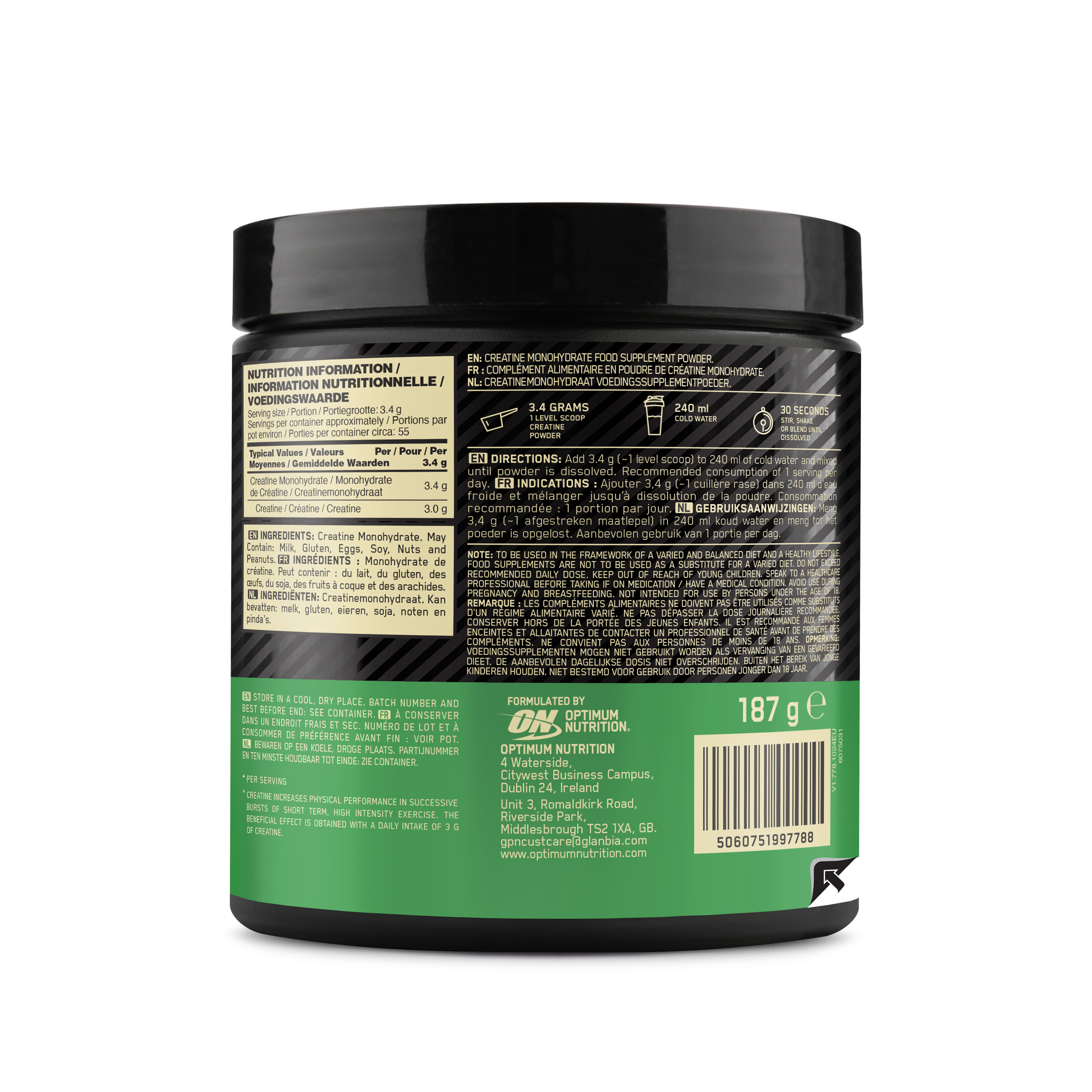 Optimum Nutrition Creatine 187 g