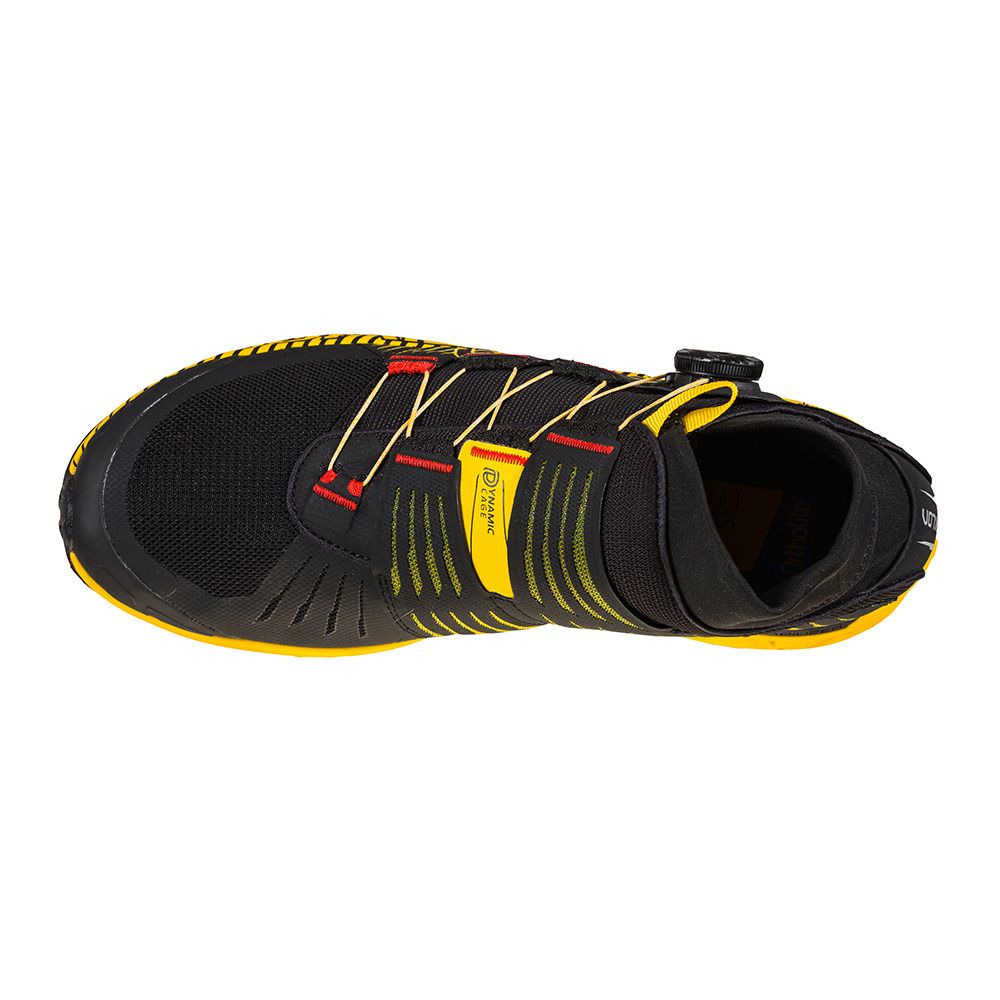 La Sportiva CYKLON - Chaussures trail Homme black/yellow