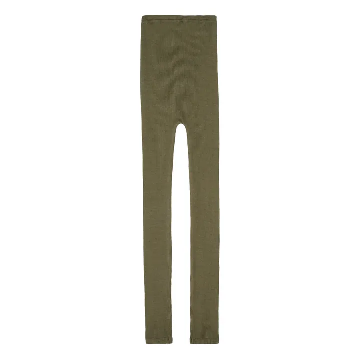 Minimalisma Legging Coton et Soie Bieber | Vert kaki