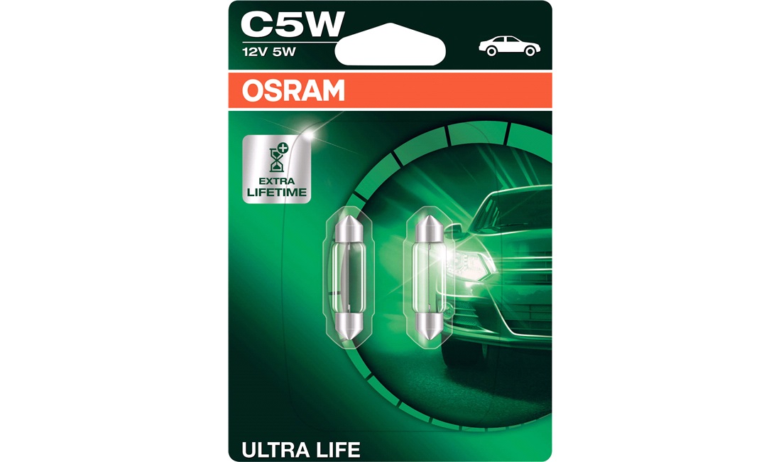 Pinolpæresæt C5W 36mm Ultra Life - Osram