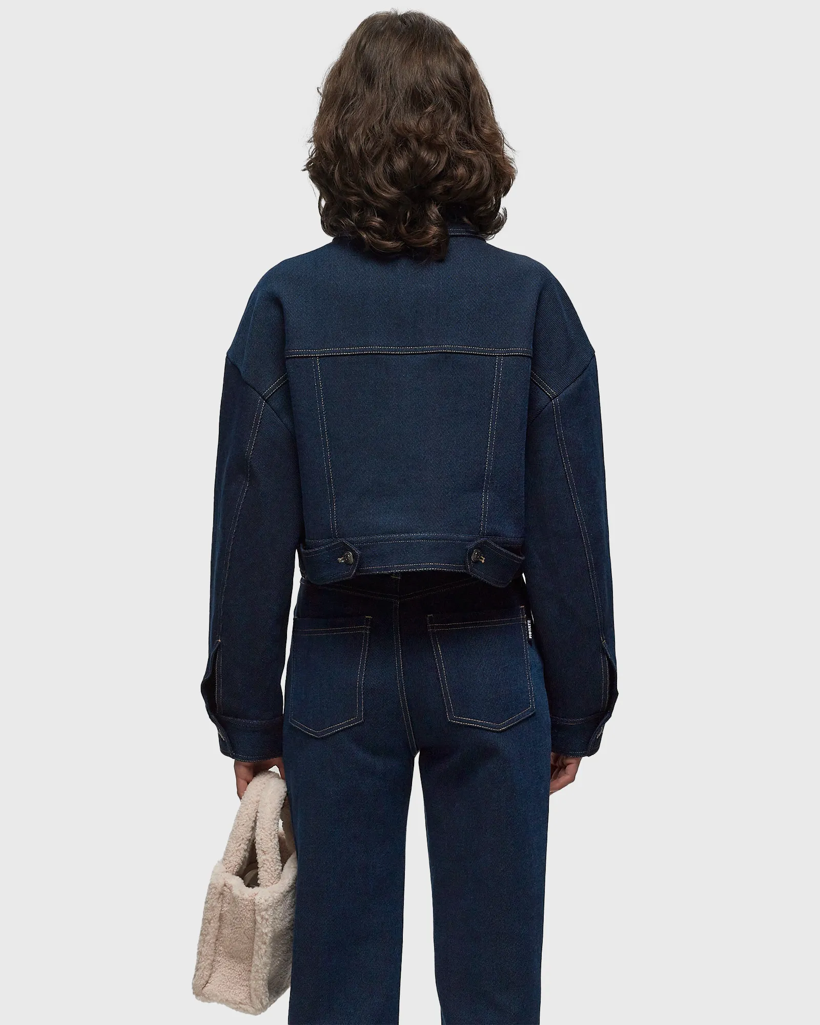 ROTATE Birger Christensen STRETCH CROPPED JACKET