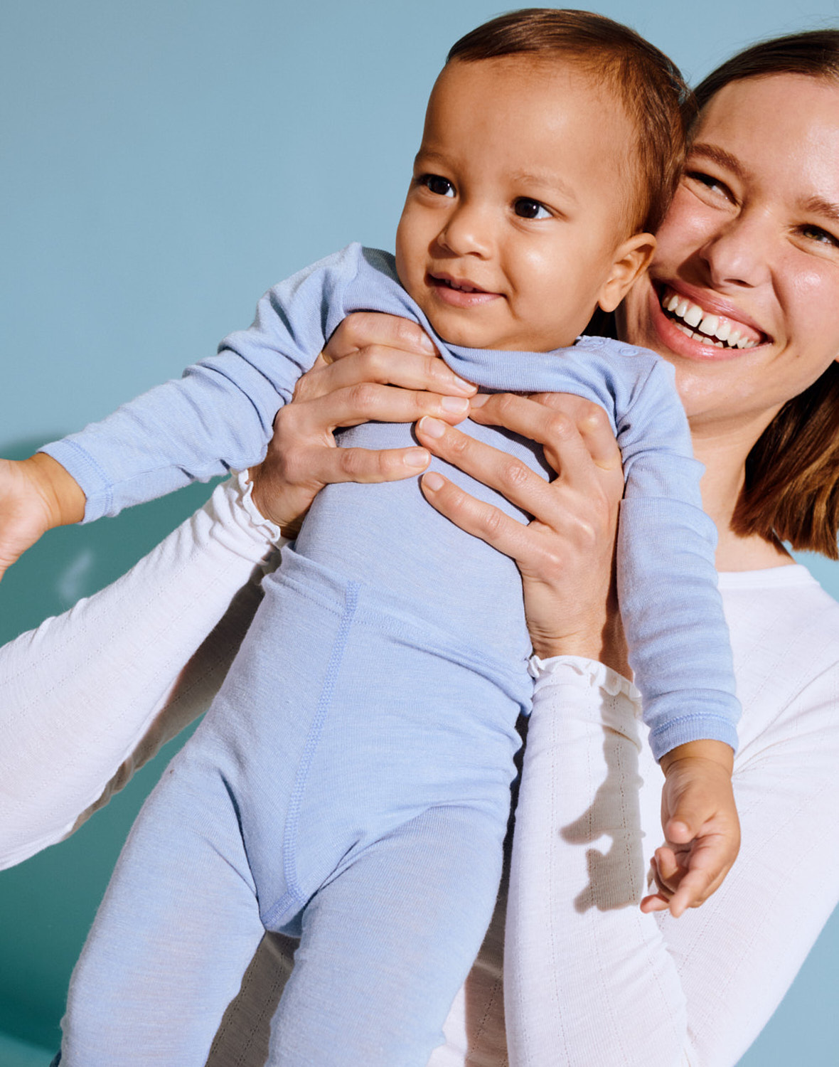 Legging van merinowol/zijde voor baby's