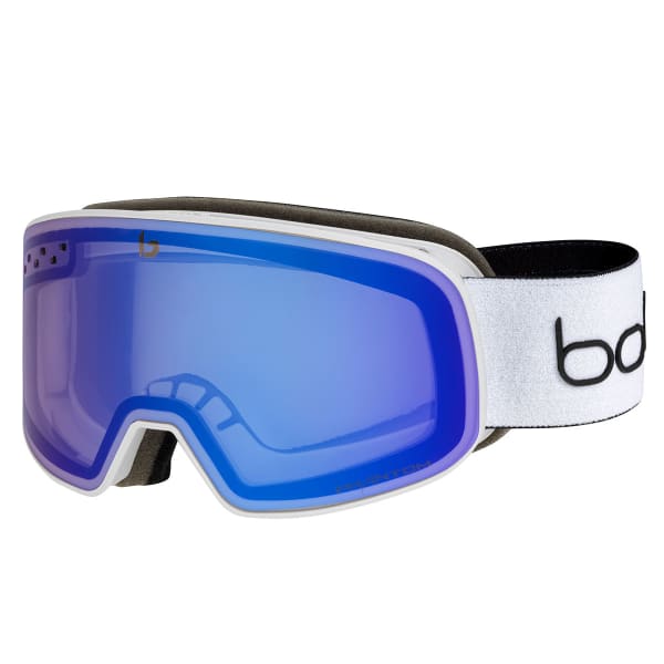 Masque de ski BOLLE NEVADA SMALL - PHANTOM VERMILLON BLUE PHOTOCHROMIC CAT 1 TO 3 OFFWHITE MATTE
