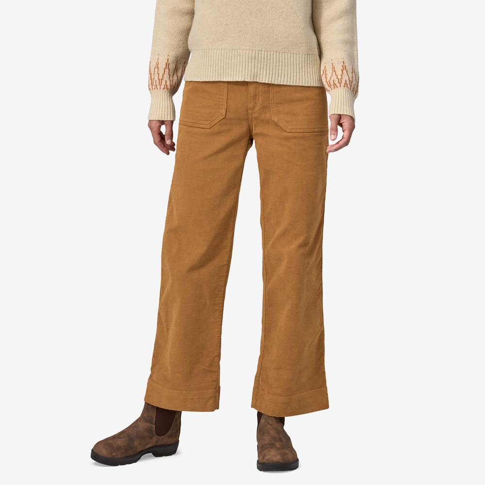 Cordhose für Damen mit weitem Bein