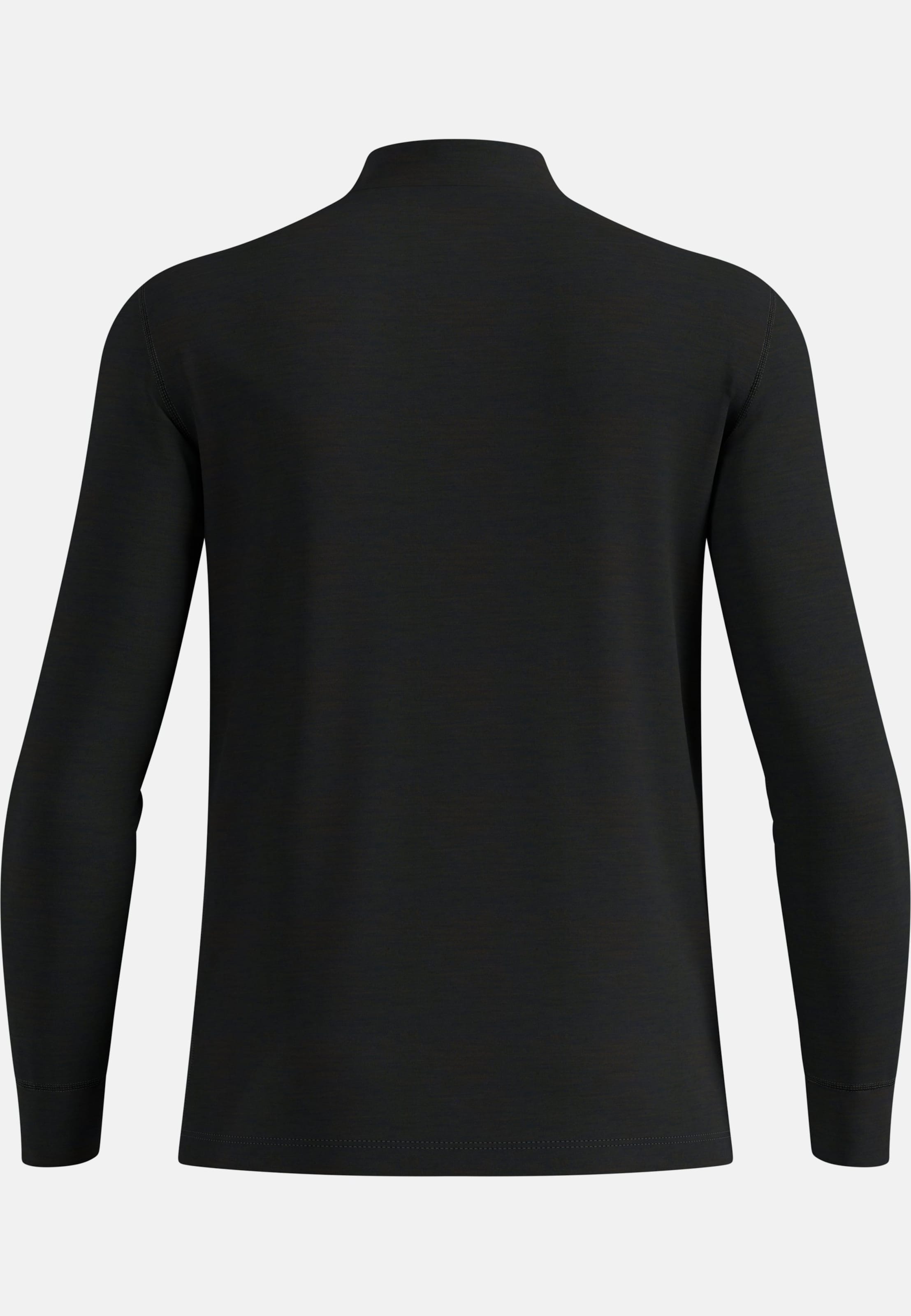 Natural Merino 200 Base Layer Half Zip in black