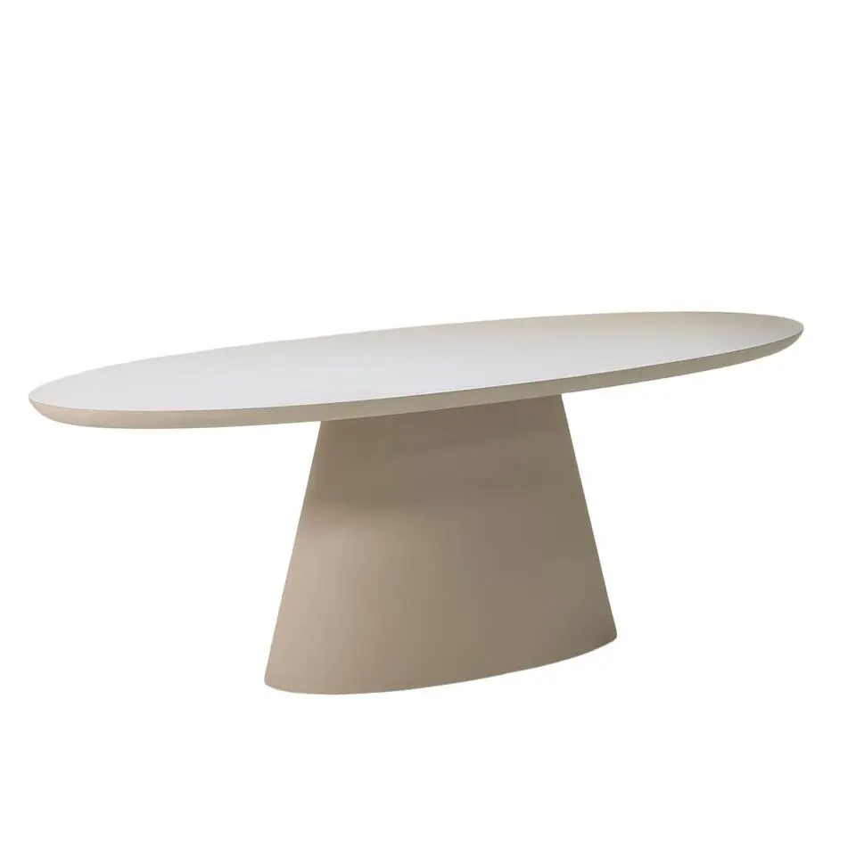 Eettafel Ovaal 300cm - Beige Eco Composiet - Cleo