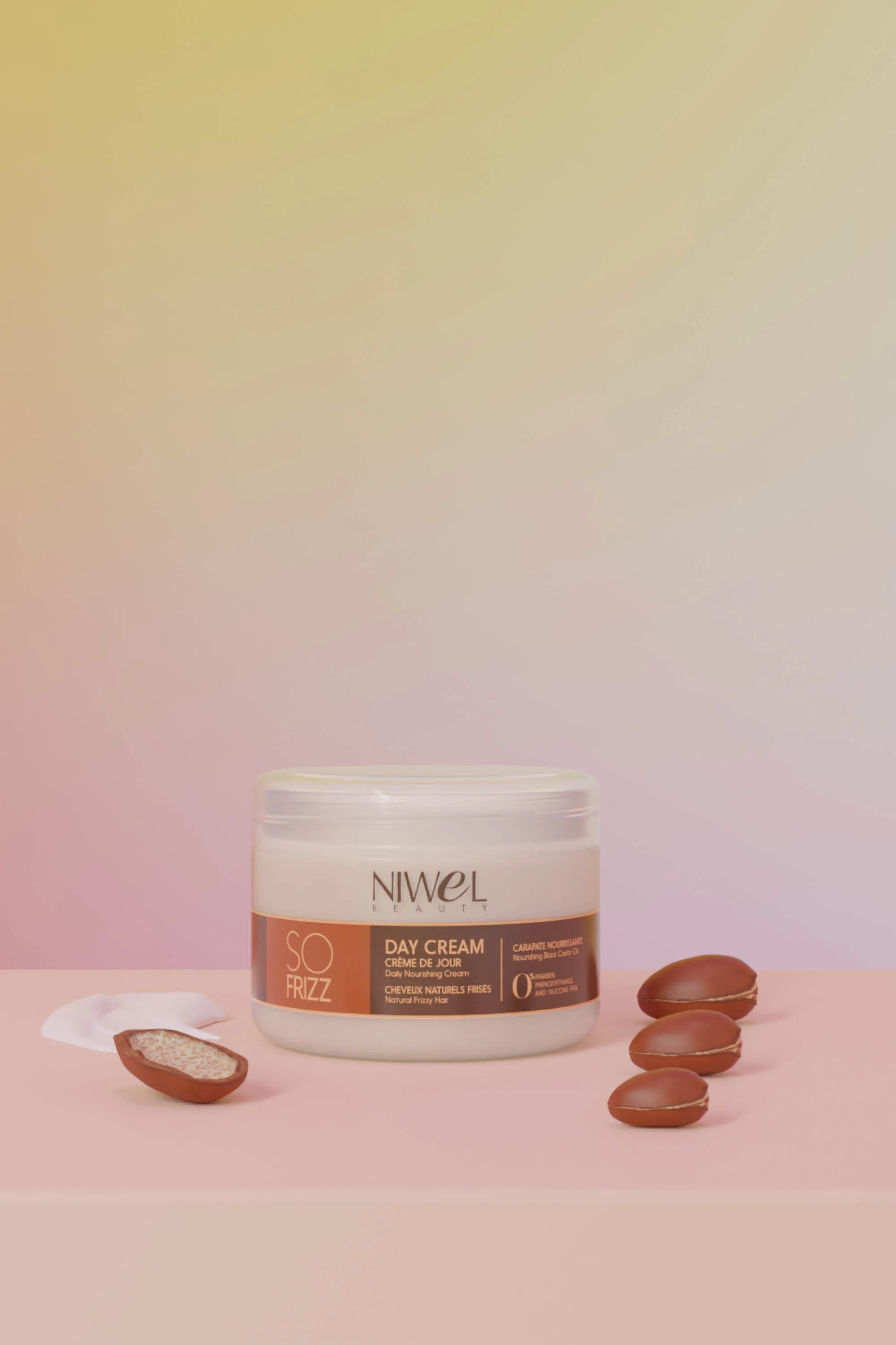 Niwel Beauty Crème de jour hydratante pour cheveux frisés-250 ml