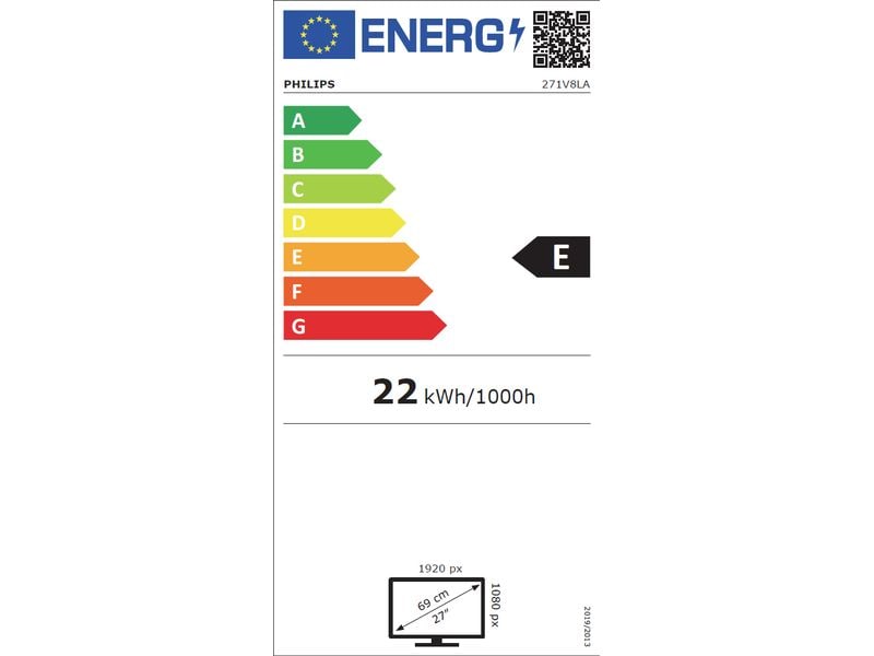 Philips Monitor 271V8LA/00 Kontraststarker 27