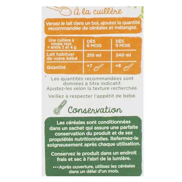 Modilac Mes Céréales Bio Cacao Dès 6 mois 250g