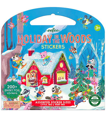 Eeboo Stickerbuch - 200+ st. - Weihnachten I Der Wald