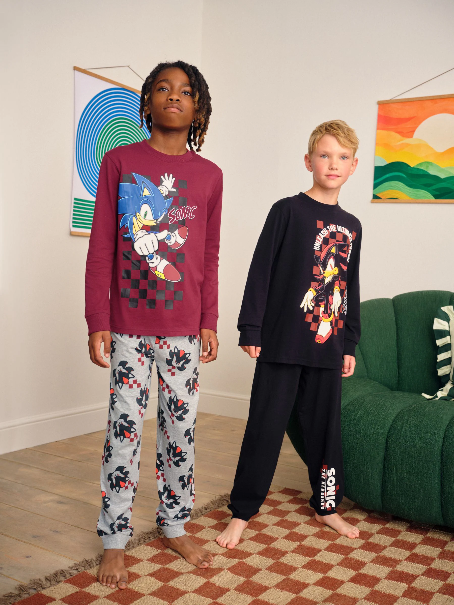 Multi Sonic - Jogger Fit Licentie Pyjama's 2 Verpakking (3-14jr)