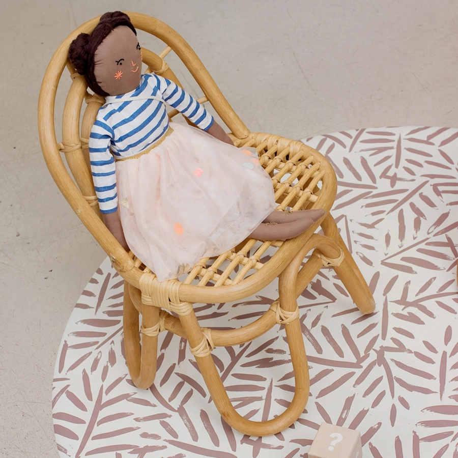 toddlekind Hochstuhlmatte Leaves Sea Shell 105 cm