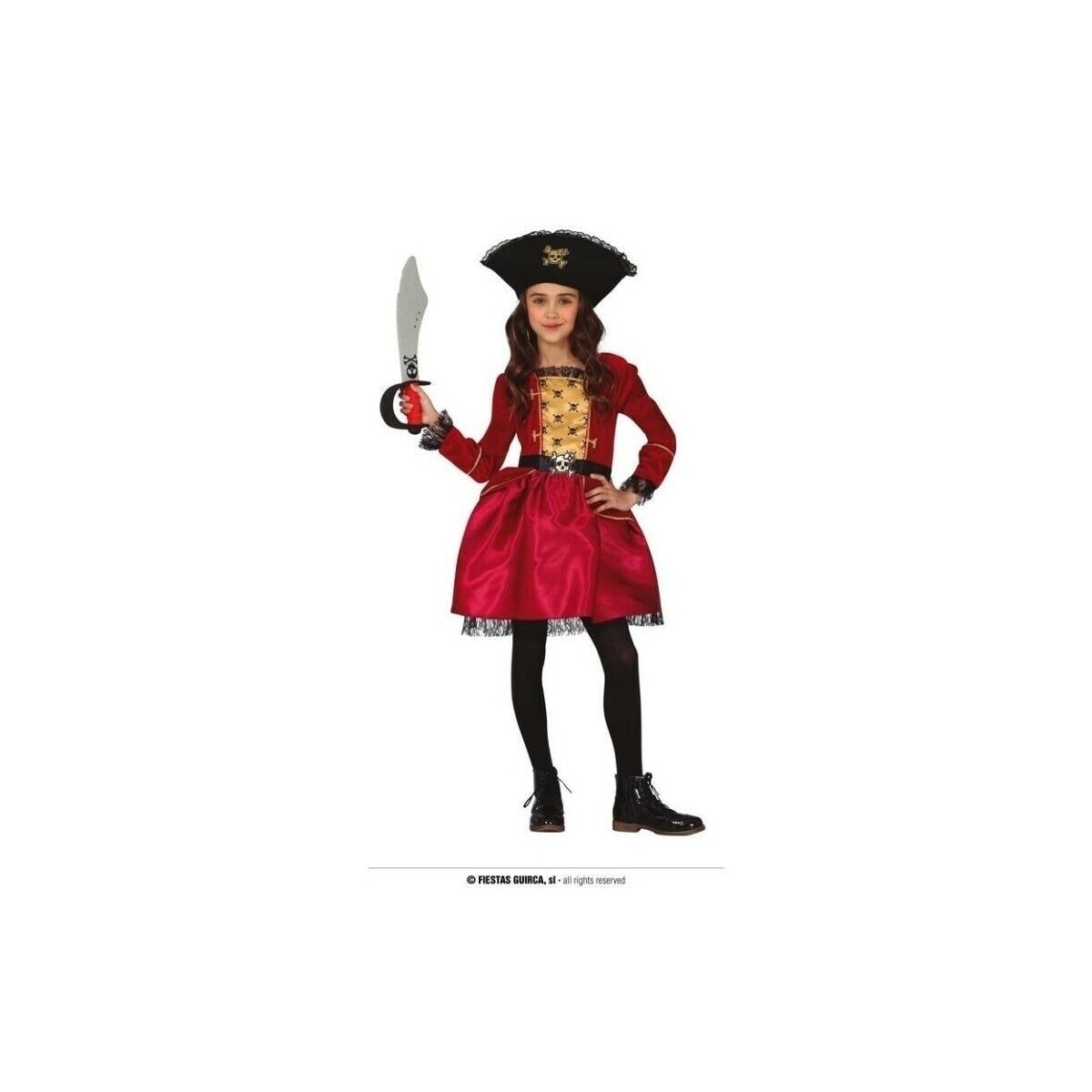 Barnedrakt Piratjente 7-9 år