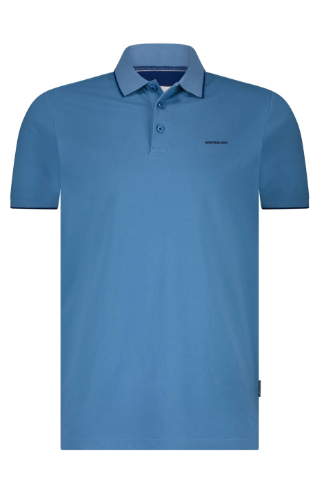 State of Art blauwe heren polo