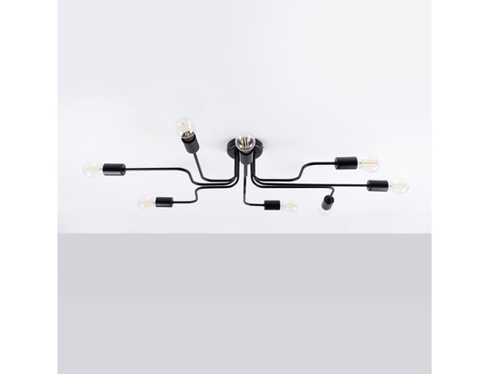SOLLUX LIGHTING - Lustre vector 8 noir