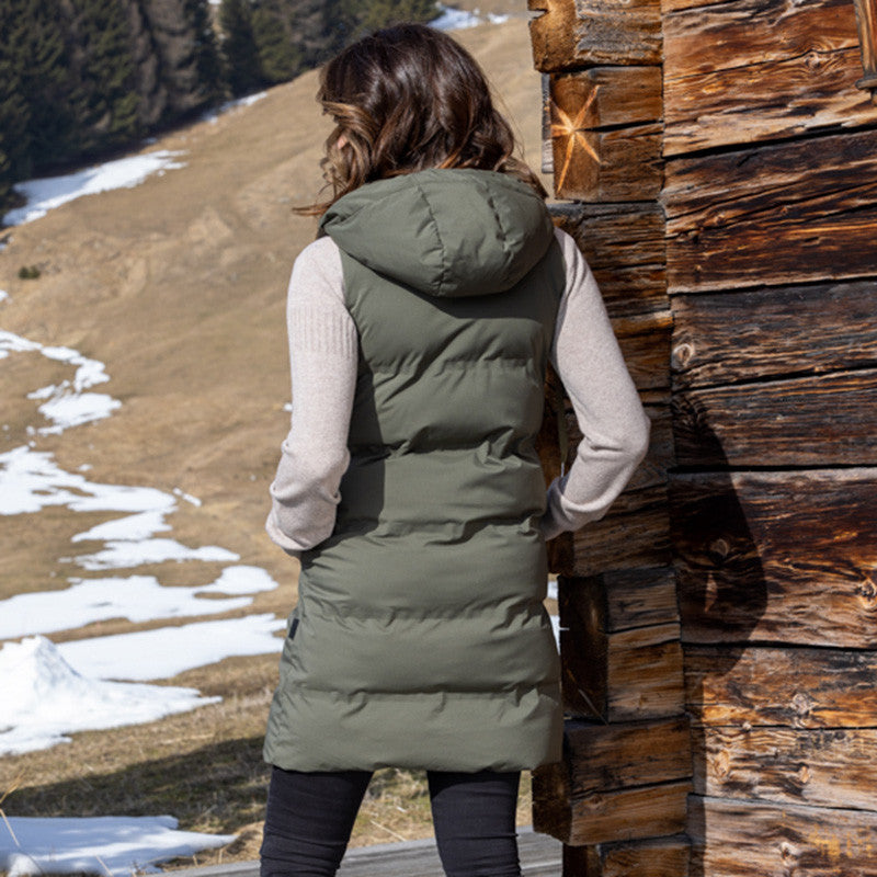 Frauen Thermo Gilet lang Petra tea leaf