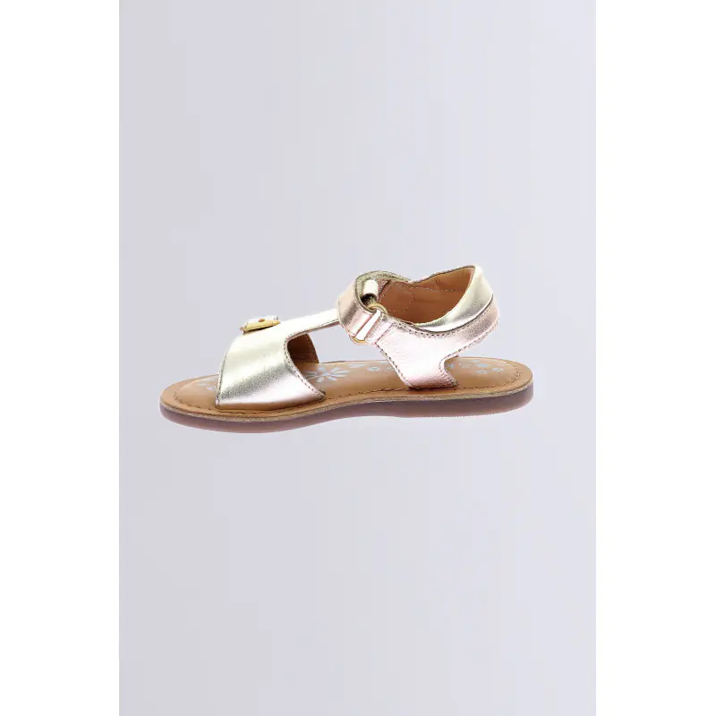 Diazz Beige orange SANDALES Cuir Fille