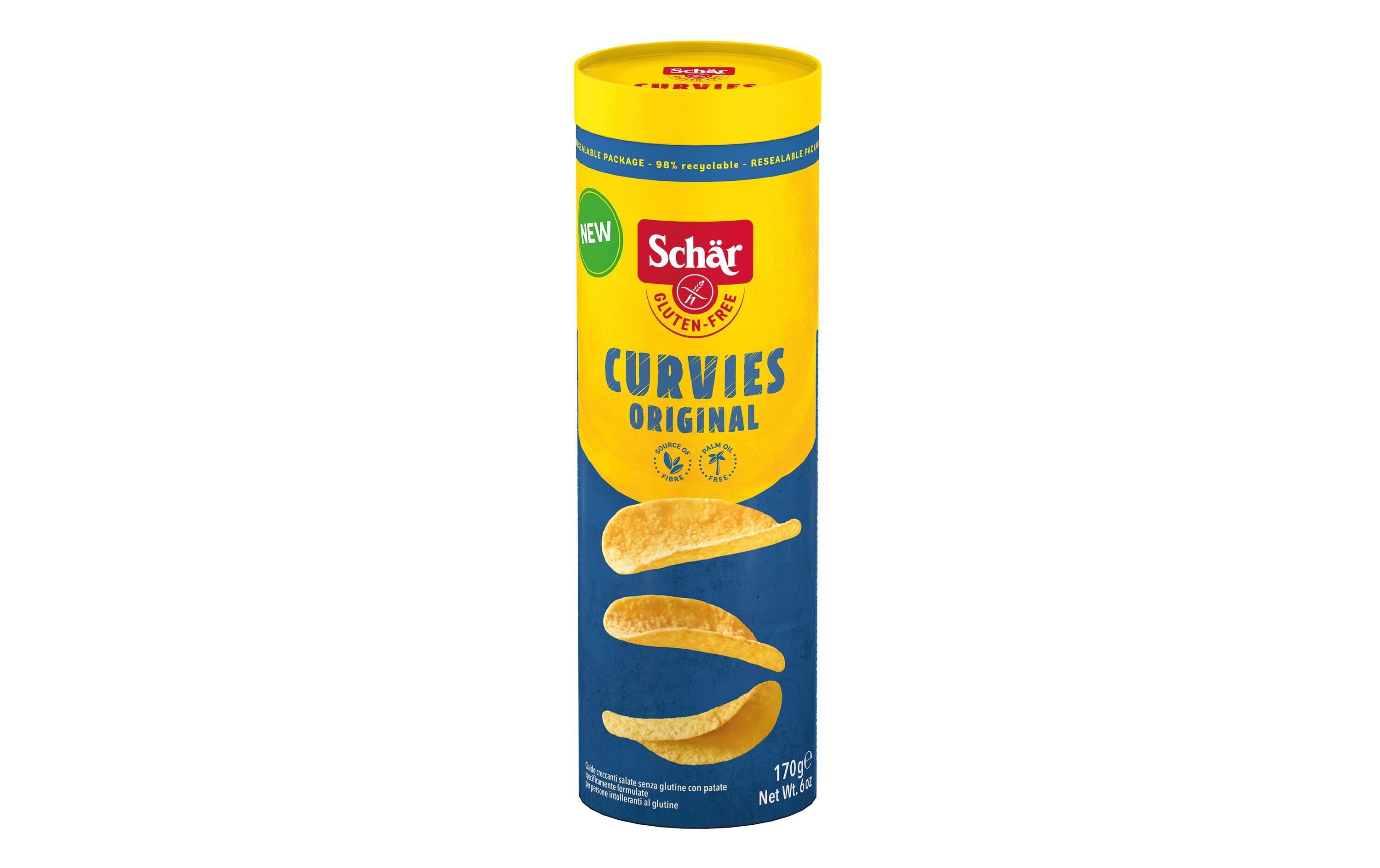 Chips Curvies Original 170 gGlutenfreie Kartoffelchips