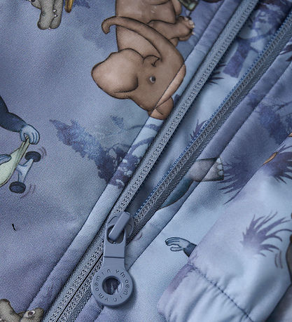 Minymo Softshelljacke - Feuerstein Stone m. Print