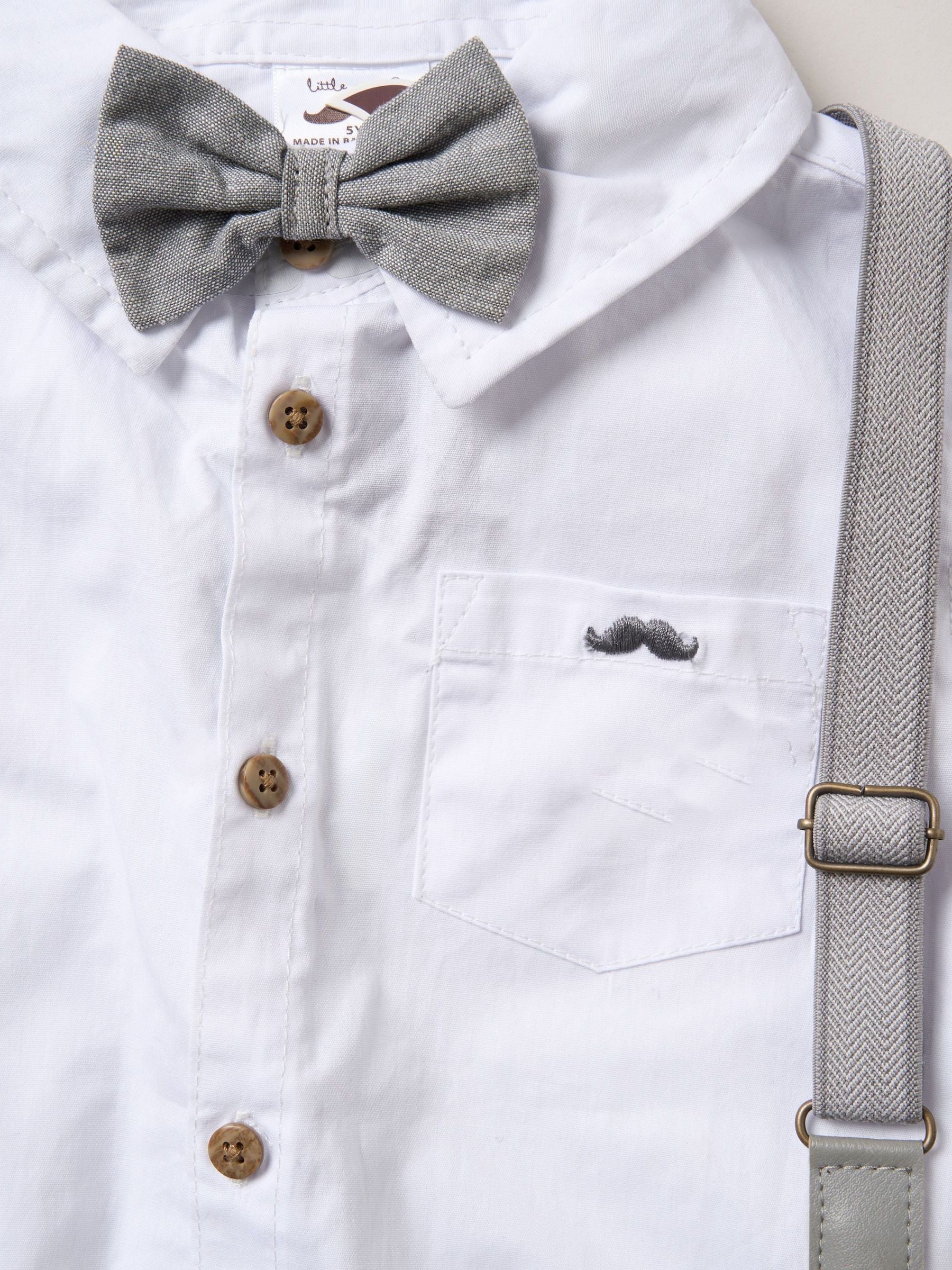 Wit - Little Gent Shirt Shorts and Braces Outfit Set