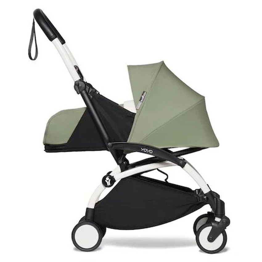 Poussette complète YOYO² nouveau pack 0+ et 6+ châssis blanc Olive