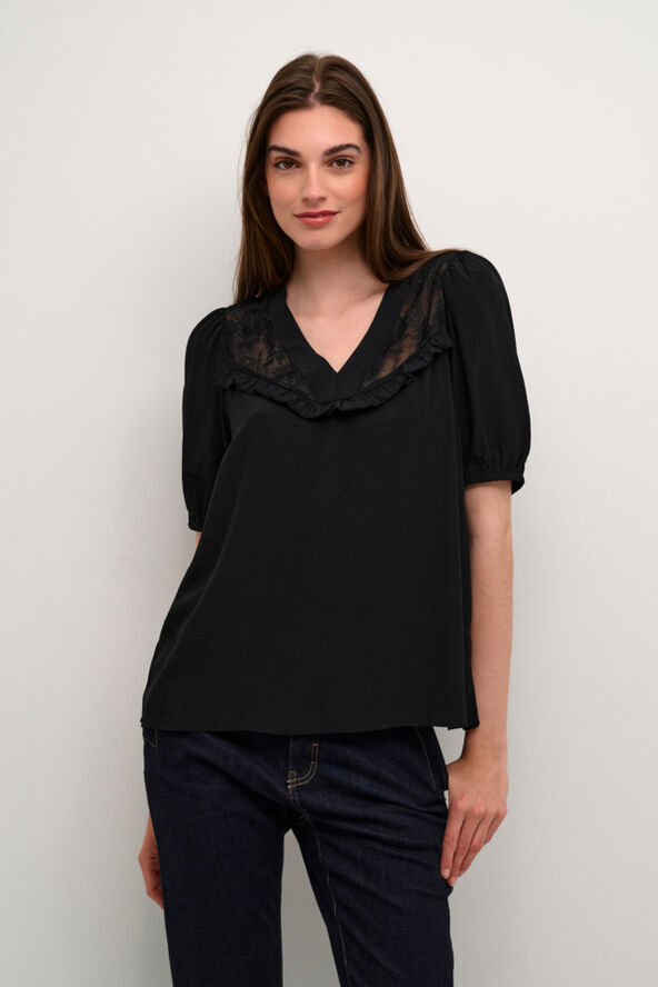 Culture CUasmine SS Blouse Black