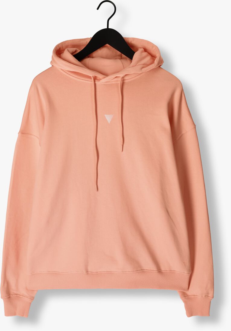 PURE PATH koraal pure path trui hoodie with back print and small frontprint