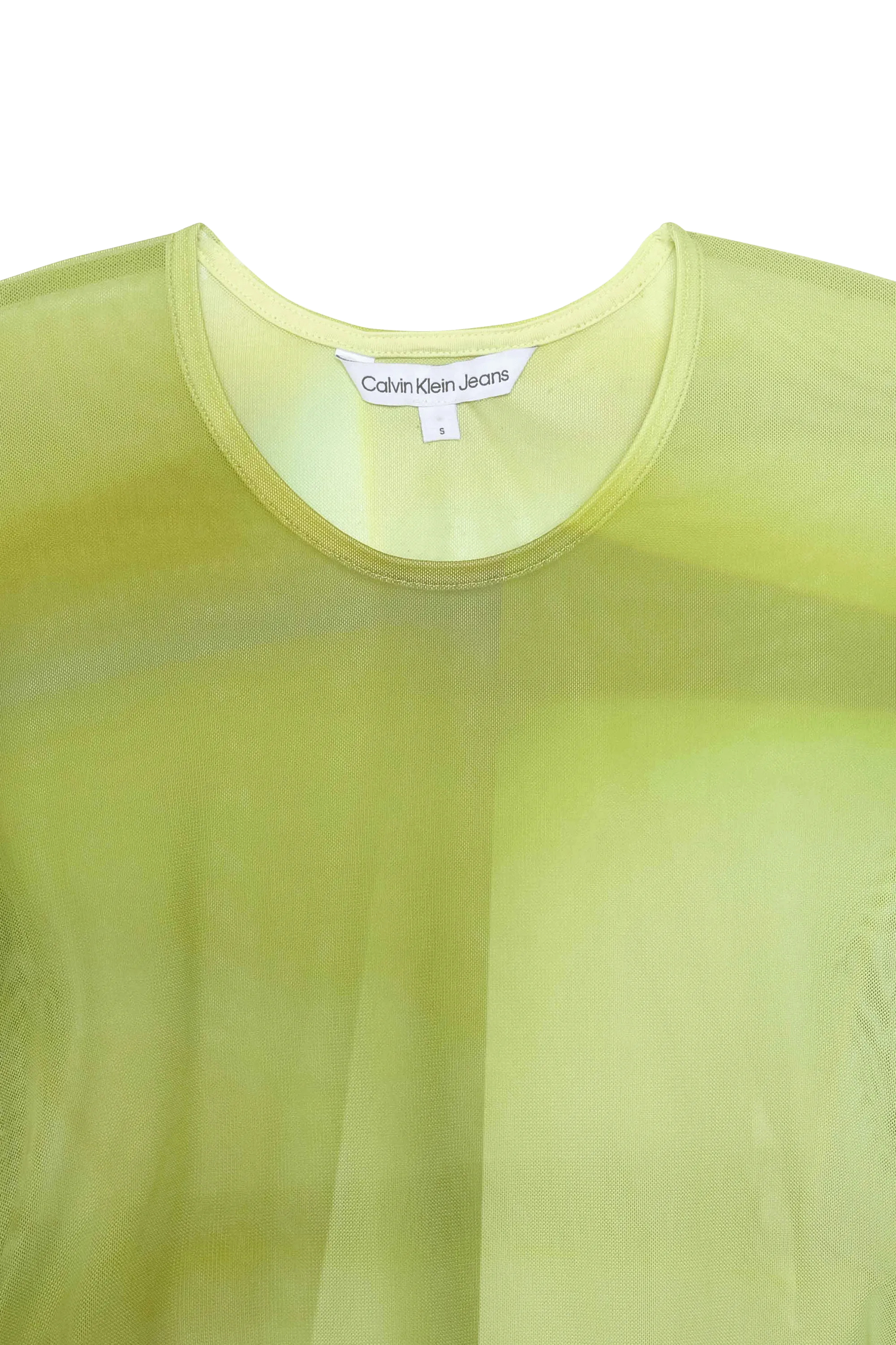 CALVIN KLEIN JEANS Top ILLUMINATED AOP MESH Vert