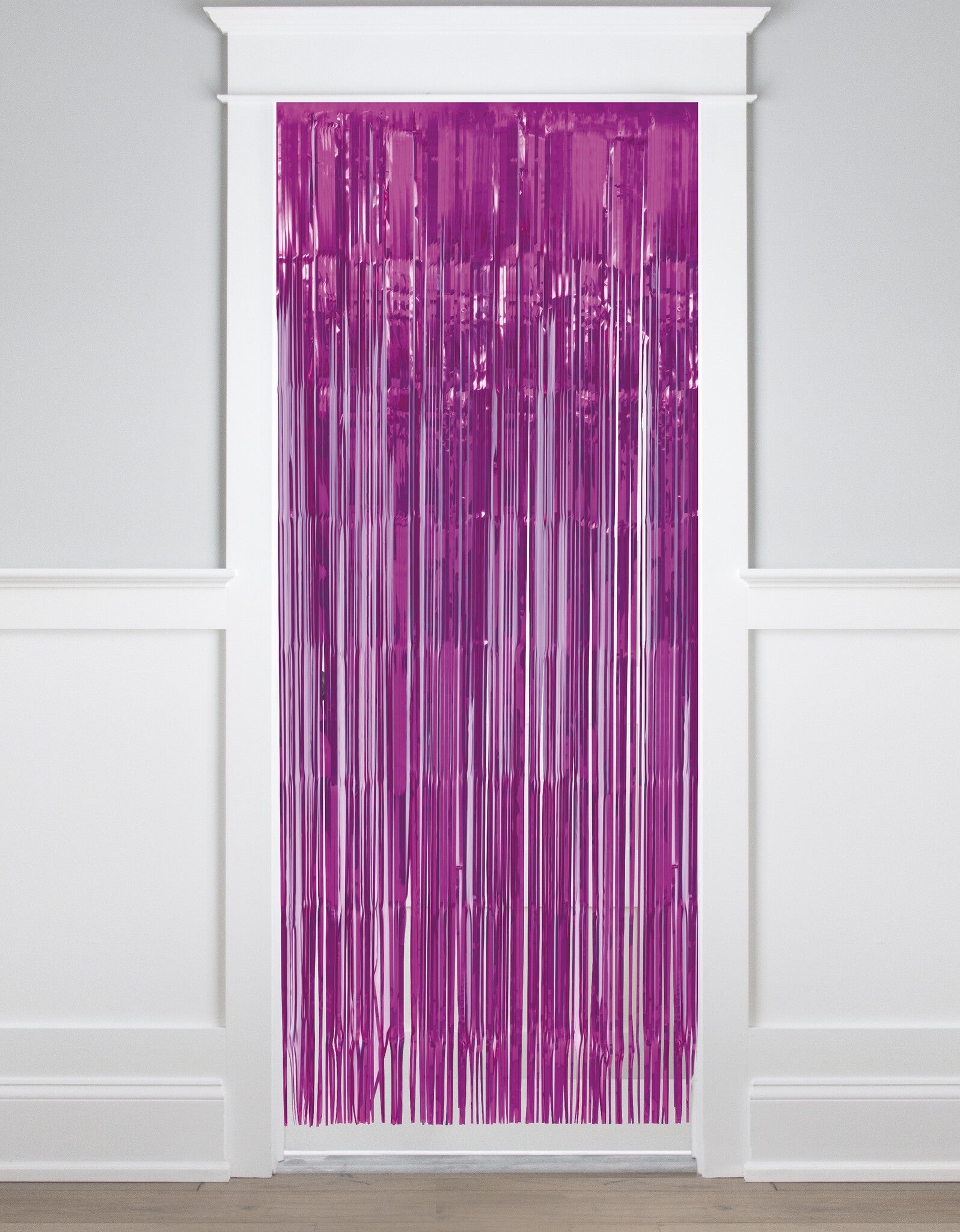 Fuchsia Deurgordijn Metallic 2m