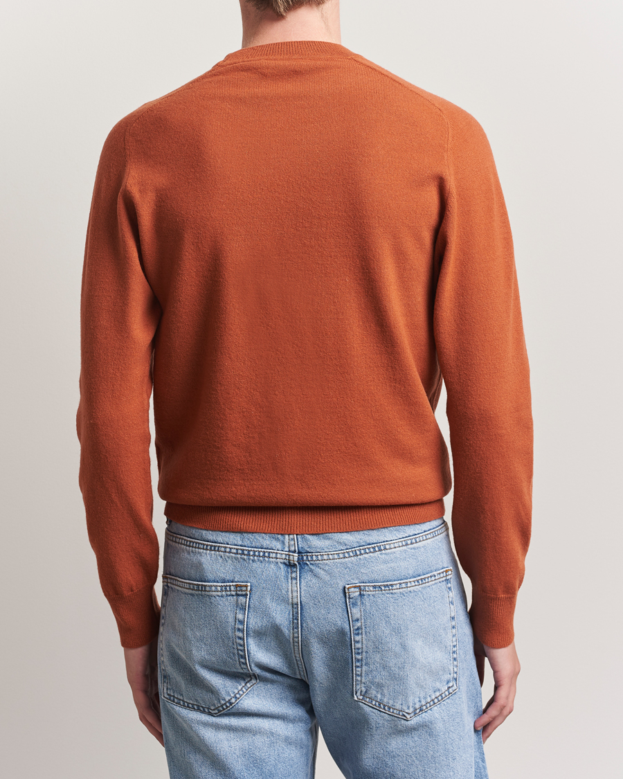 Altea Wool/Cashmere Crew Neck Pullover Orange