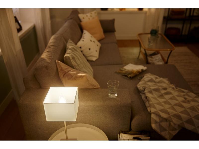 Philips Hue Leuchtmittel White E14 Kerze Doppelpack 2 x 470 Per Bluetooth steuerbares Hue E14-Leuchtmittel