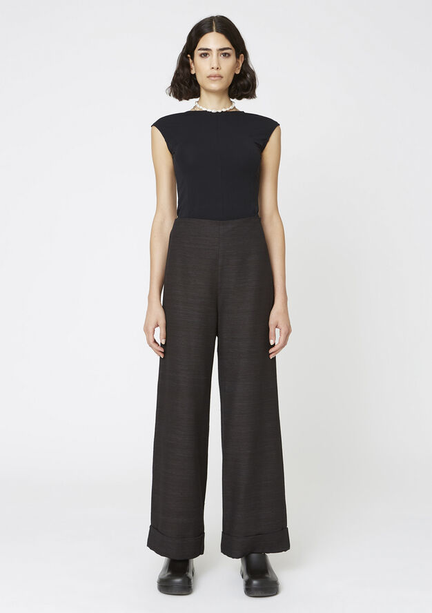 Hope CALMA TROUSERS Black slub