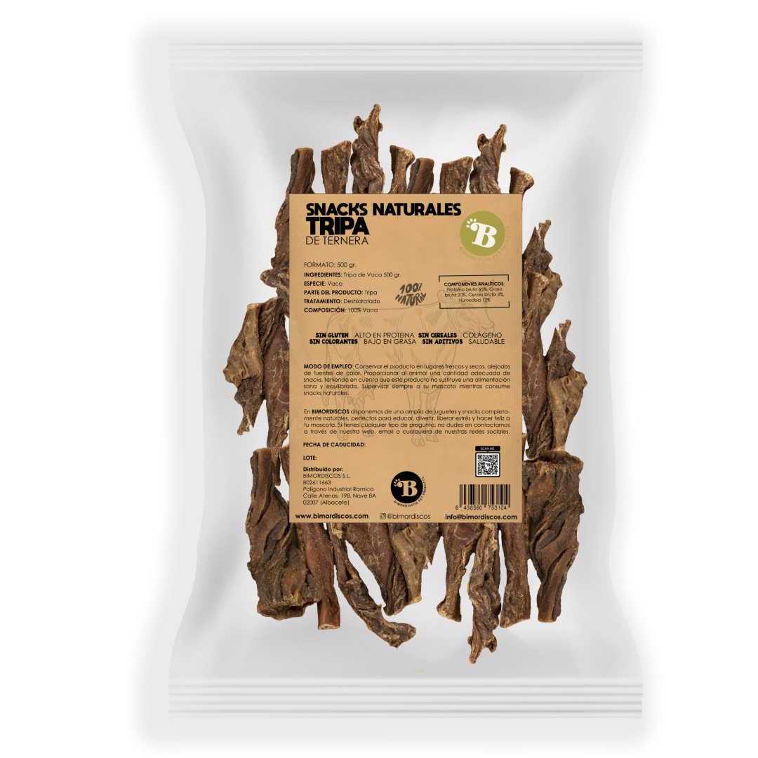 BIMORDISCOS Intestino de vaca para cães