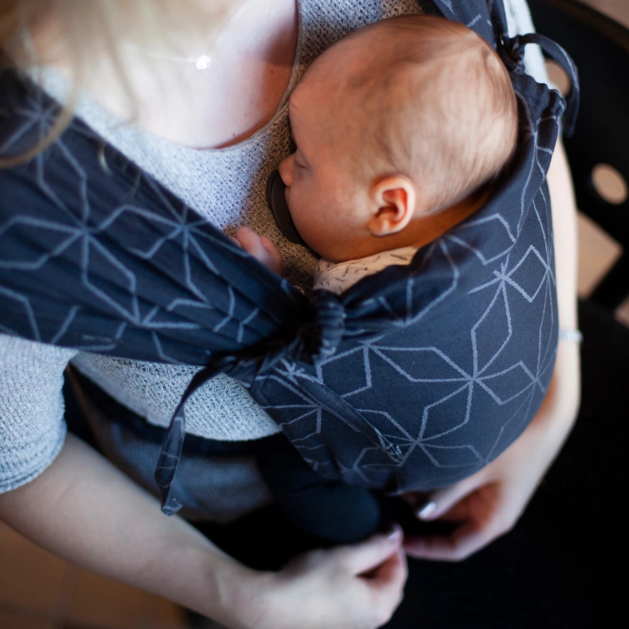 Hoppediz Neugeborenen Babytrage Primeo Jacquard Malmö Stone