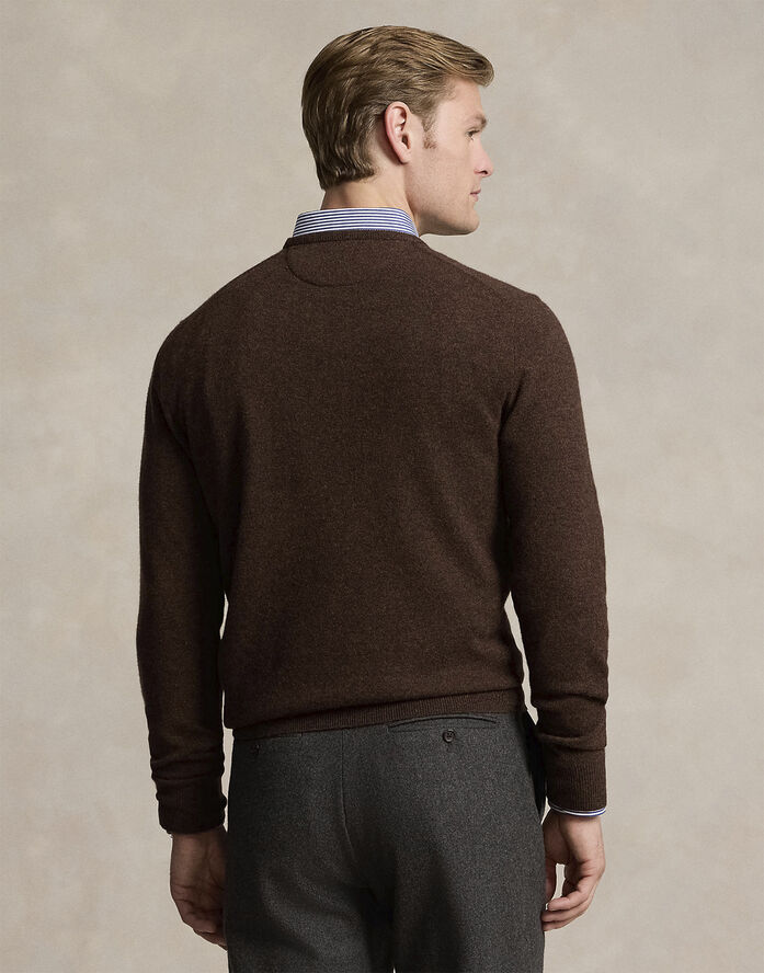 Polo Ralph Lauren 2/27 MERINO RWS-LS CN PP Dark chestnut heather