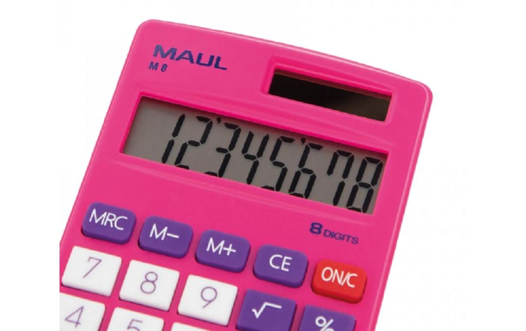Taschenrechner M8 PinkTischrechner mit kaufmännischen Funktionen