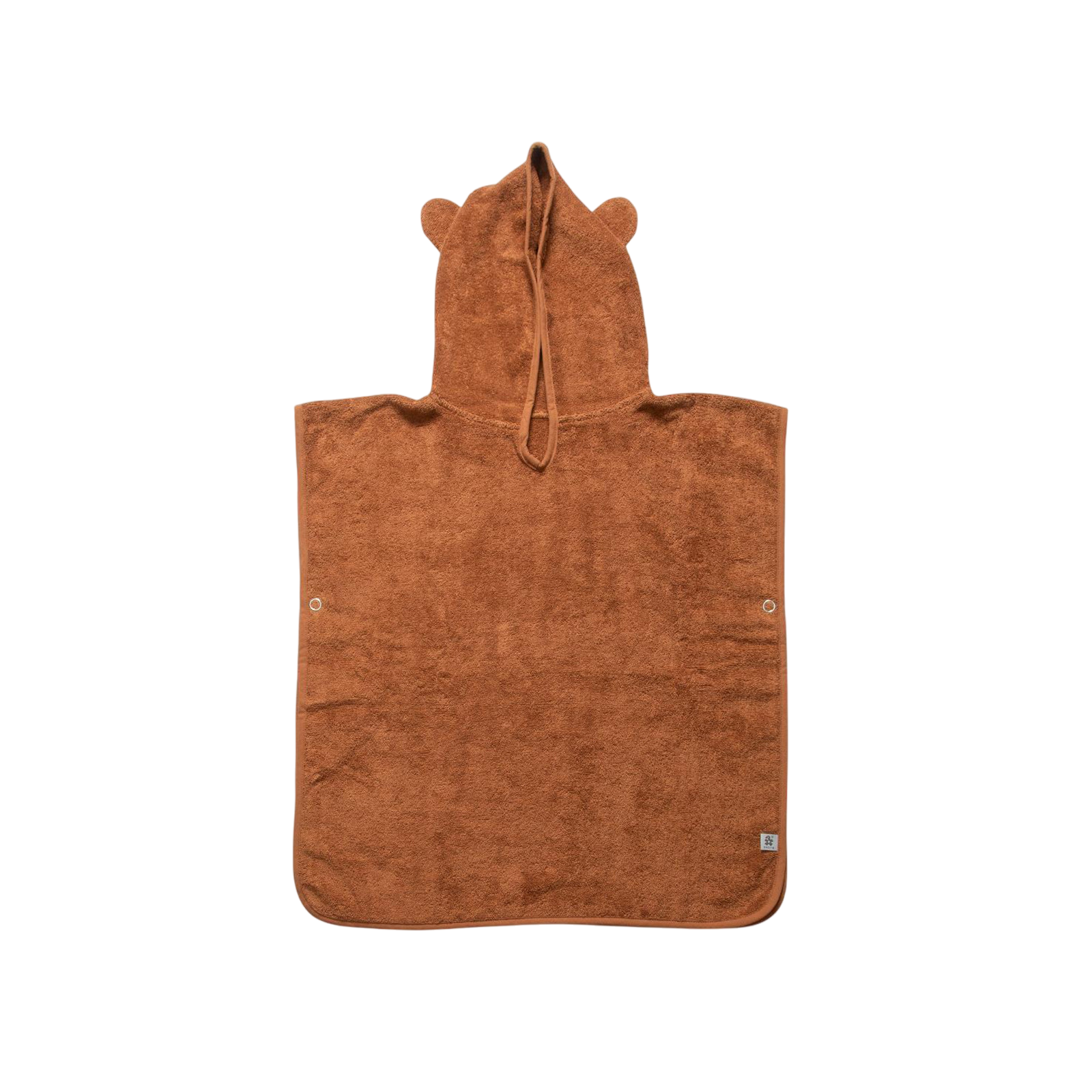 Frottee-Poncho, Milo, Sweet Tea Brown
