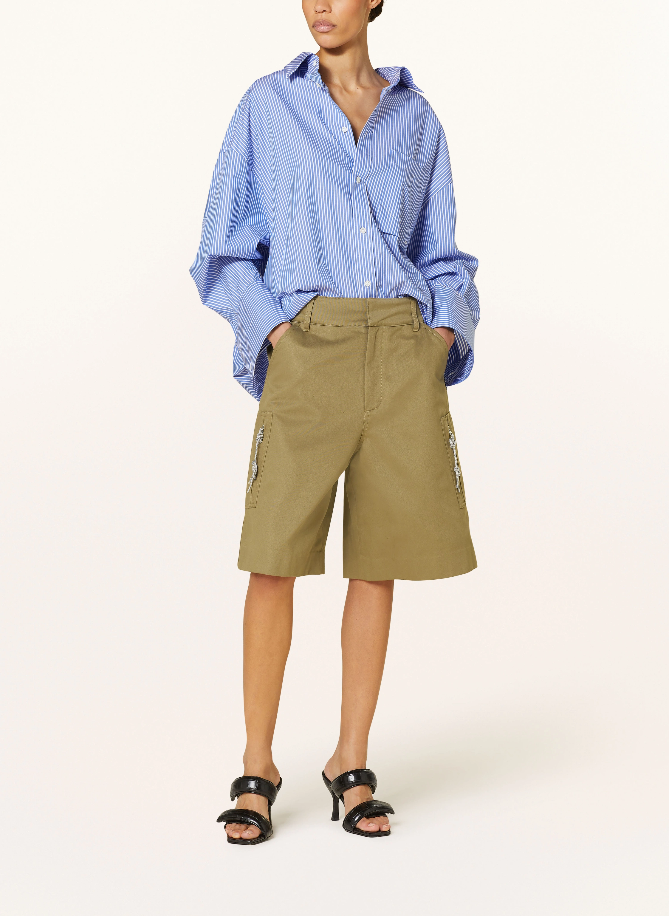 DARKPARK Cargoshorts NINA mit Schmucksteinen