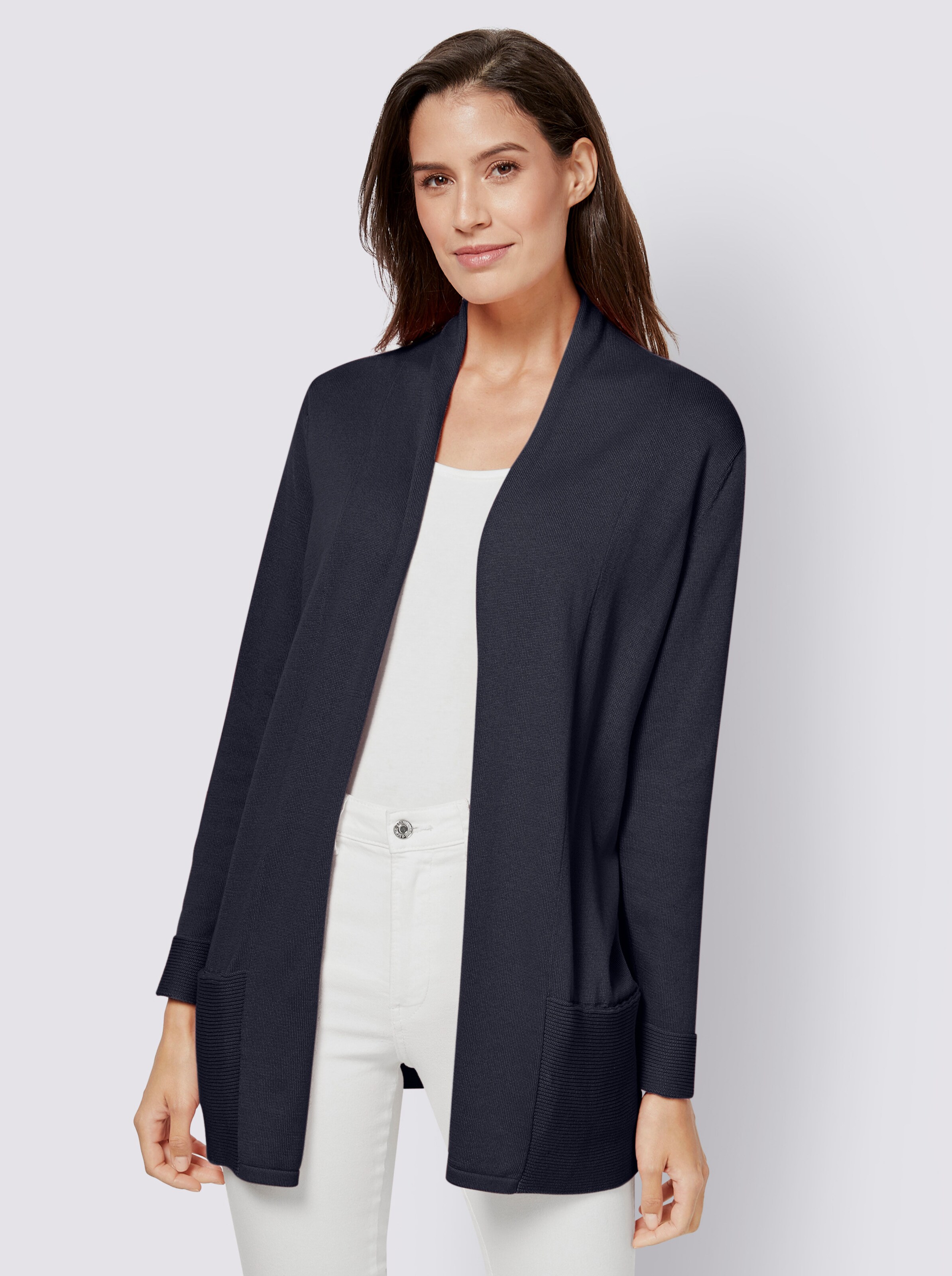 Longstrickjacke