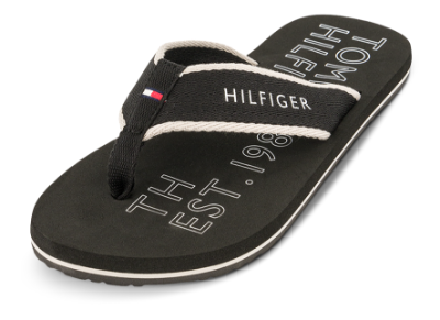 Tommy Hilfiger Pool slides unisex Sort FM0FM04469BDS | Skoringen