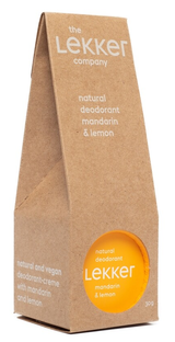 The Lekker Company Natural Deodorant Mandarin & Lemon 30GR