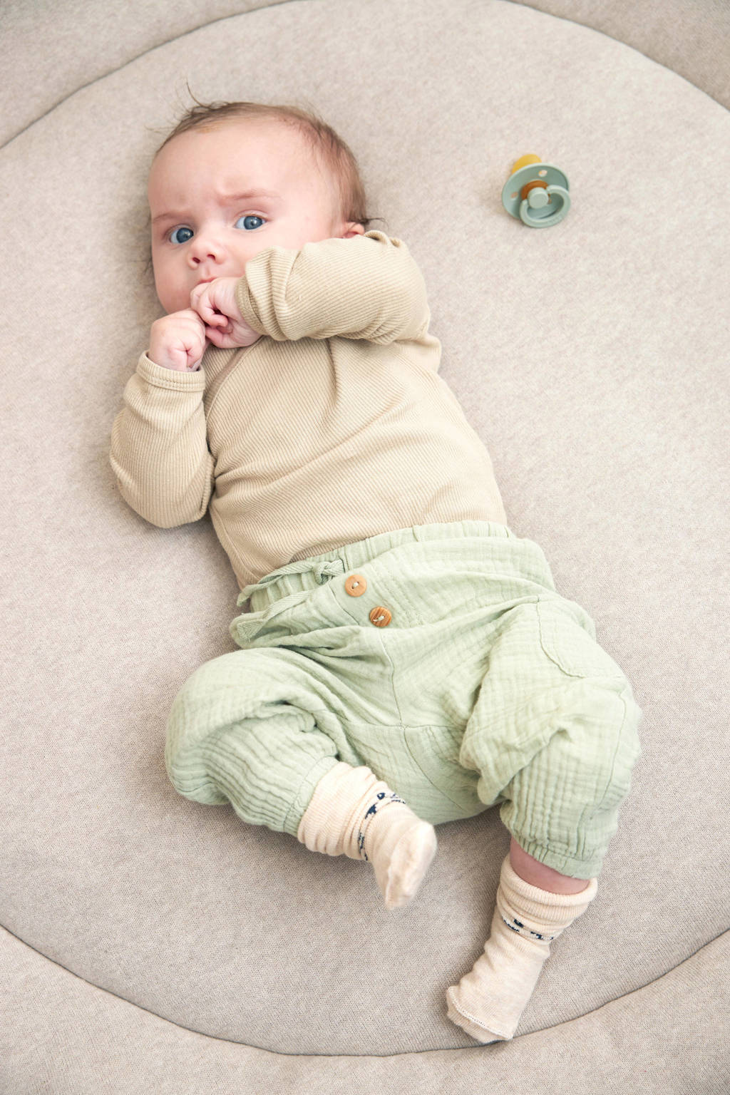 rond boxkleed Knit Basic sand melange