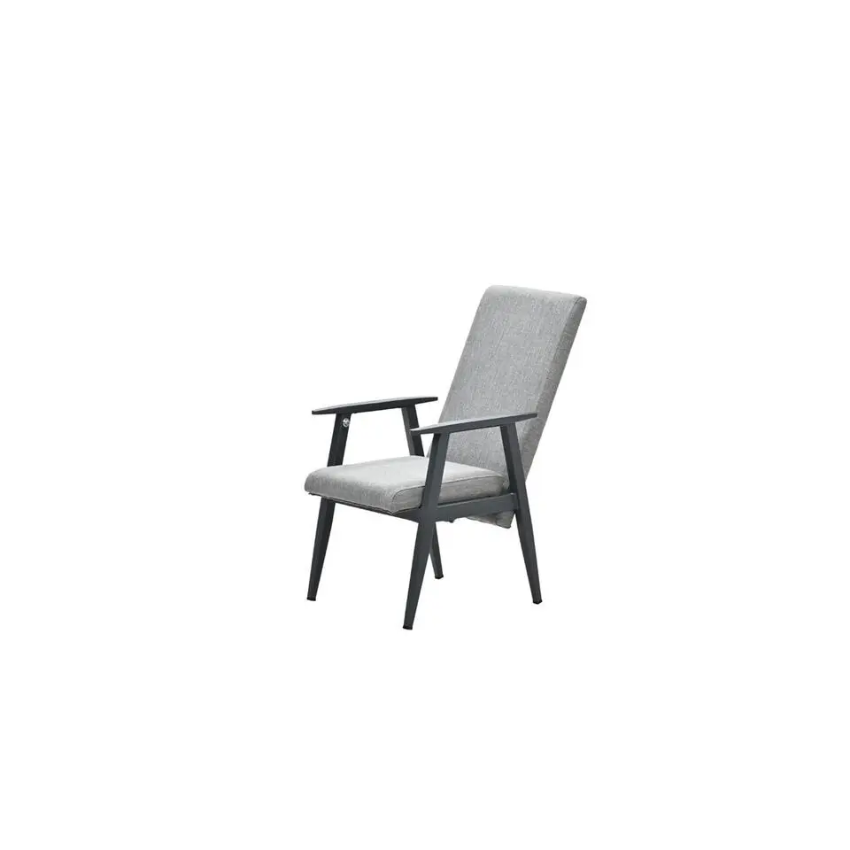 Foggia verstelbare fauteuil - carbon black - sand texfiber